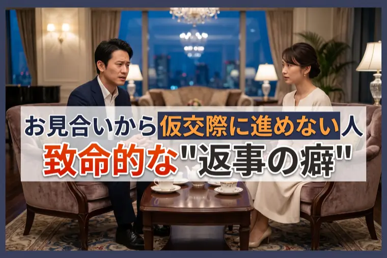 お見合いから仮交際に進めない人の致命的な"返事の癖"