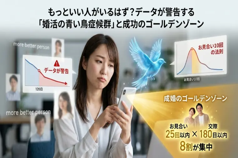 データで警告！婚活の青い鳥症候群と成功のゴールデンゾーン