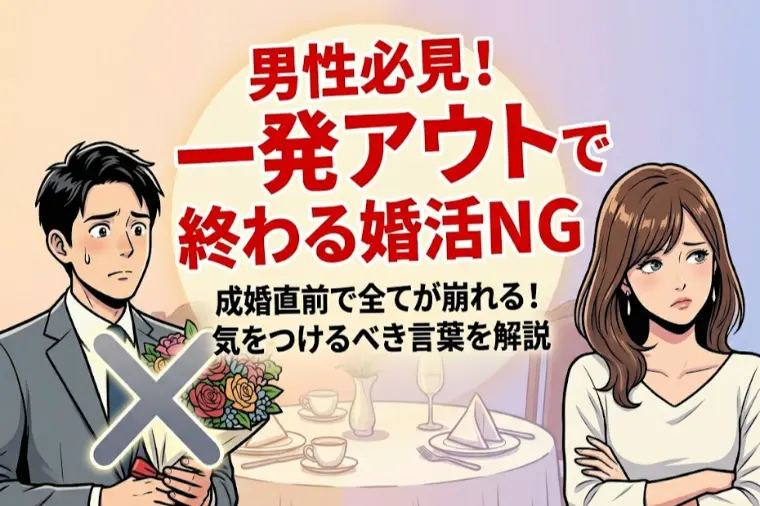 男性必見！一発アウトで終わる婚活NG「ひと言」集
