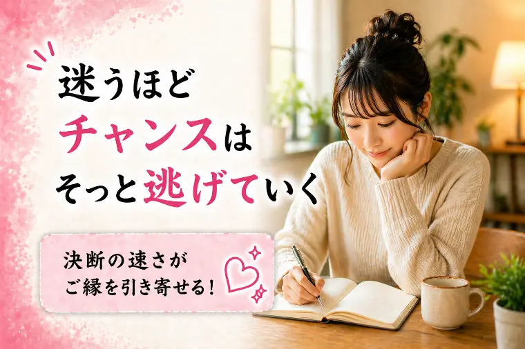 婚活川柳【第65回】迷うほど チャンスはそっと逃げていく