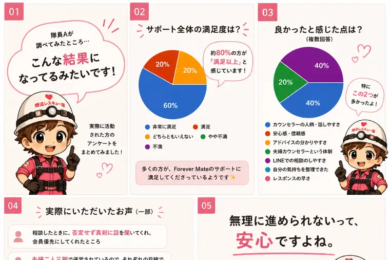 実際の声から見える結婚相談所の特徴