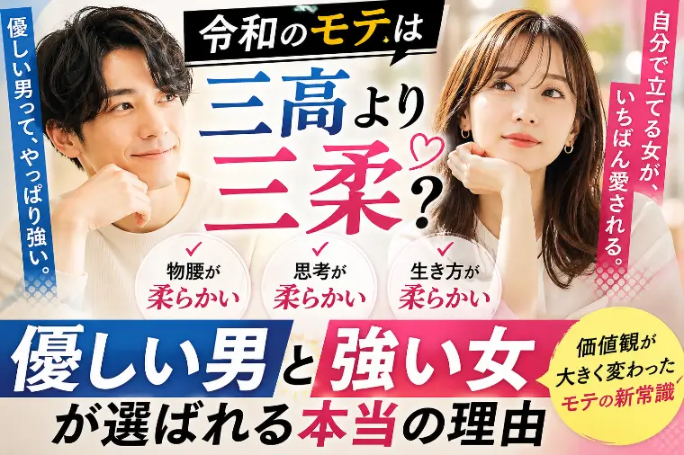 令和のモテは『三高』より『三柔』？