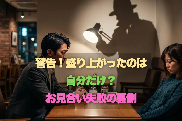 【警告】盛り上がったのは自分だけ？お見合い失敗の「裏側」