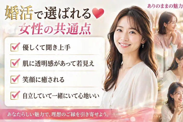 婚活で選ばれる女性の共通点とは？