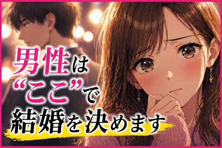 💕「男性は“ここ”で結婚を決めます」💕