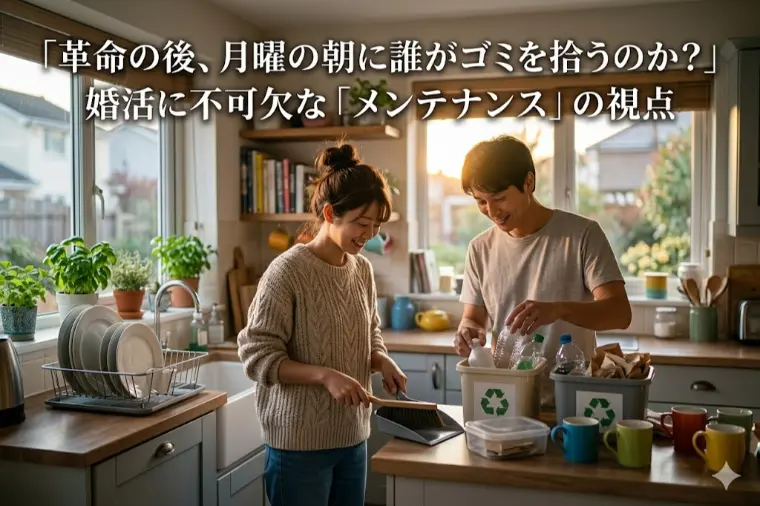 革命の後の朝、誰がゴミを拾うのか？婚活に「メンテ」の視点