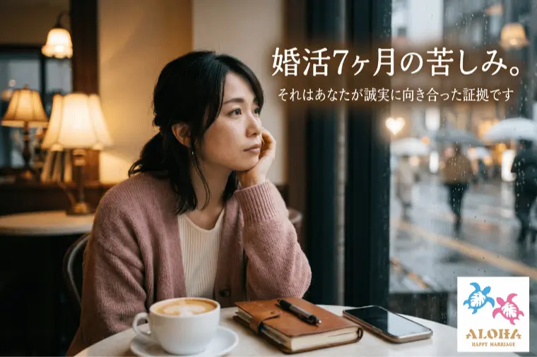 婚活7ヶ月の苦しみ。あなたが誠実に向き合った証拠です