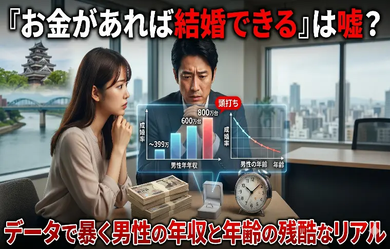 お金があれば結婚できるは嘘？年収と年齢の残酷なリアル