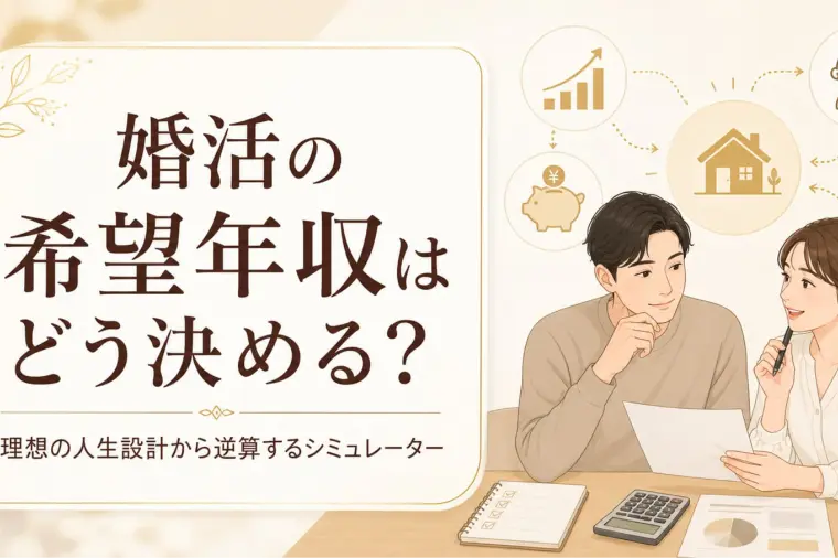 婚活の希望年収はどう決める？理想の結婚生活から逆算