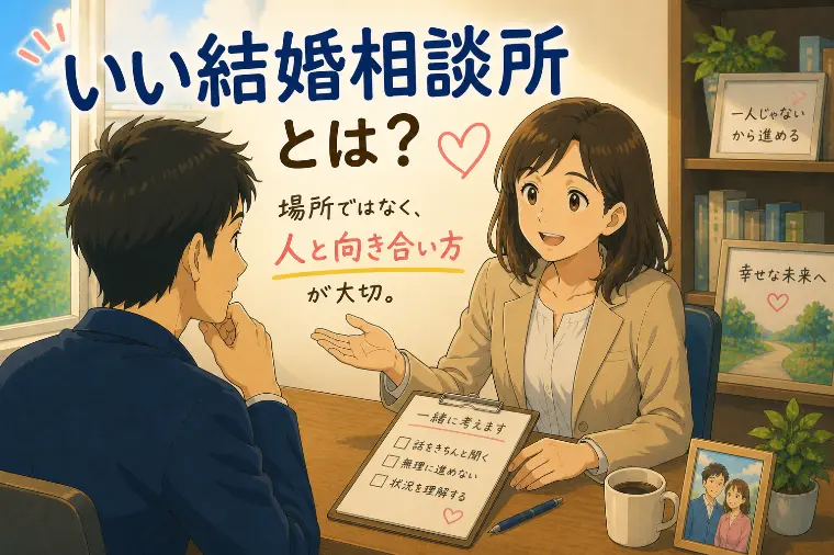 いい結婚相談所とは何か。場所ではなく人との向き合い方