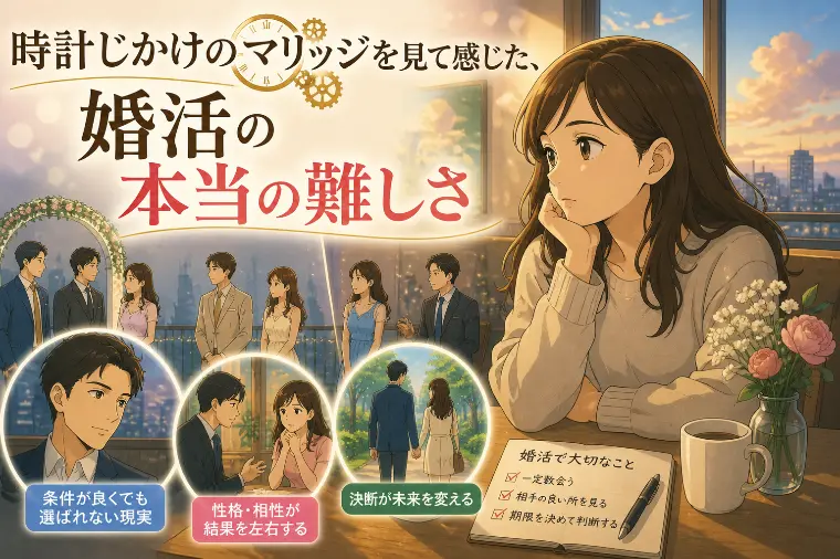 Bright Life Connect「【時計じかけのマリッジを見て】婚活の現実との大きな違い」-1