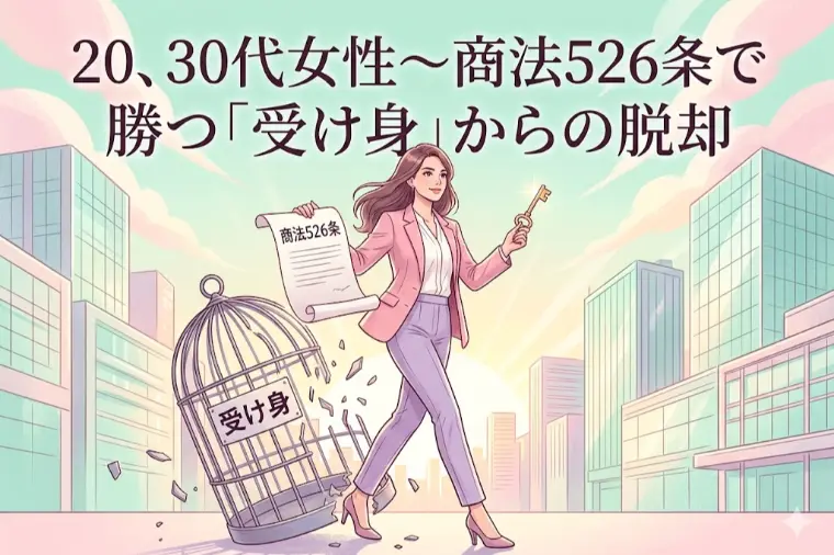 20、30代女性～商法526条で勝つ「受け身」からの脱却