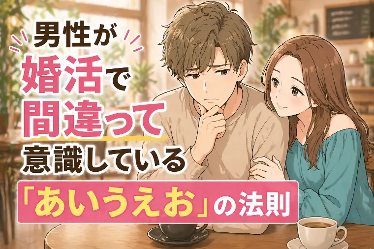 男性が婚活で間違って意識している「あいうえお」の法則