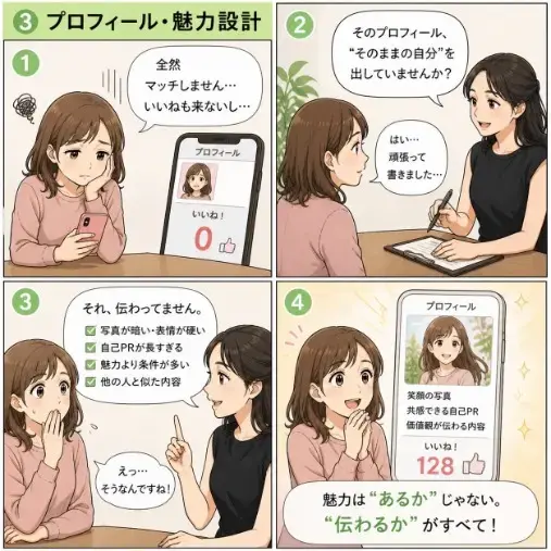 結婚相談所Aira Marie「 【漫画「私、結婚できますか？」婚活カウンセラーのリアル」- 4
