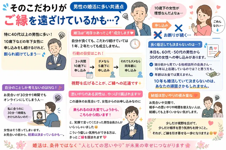 その拘りが、御縁を遠ざけているかも