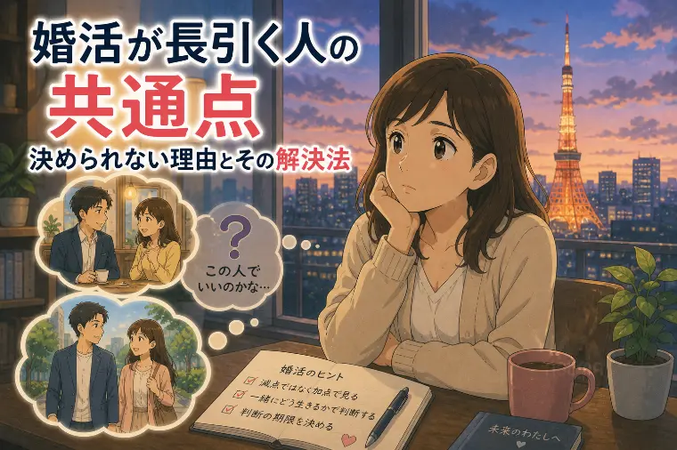 婚活が長引く人の共通点｜決められない理由とその解決法