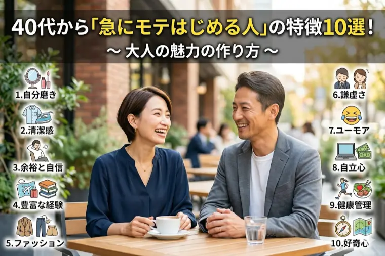 結婚相談所Aira Marie「40代から「急にモテはじめる人」の特徴10選！」-1