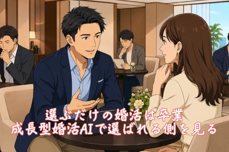 選ぶだけの婚活は卒業、成長型婚活AIで選ばれる側を見る