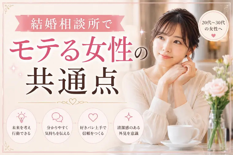 結婚相談所でモテる女性の共通点