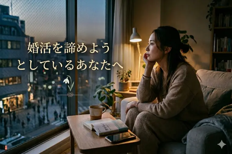 婚活を諦めようとしているあなたへ