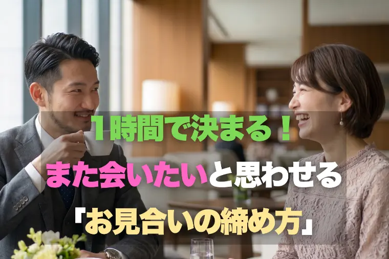 1時間で決まる！また会いたいと思わせるお見合いの締め方