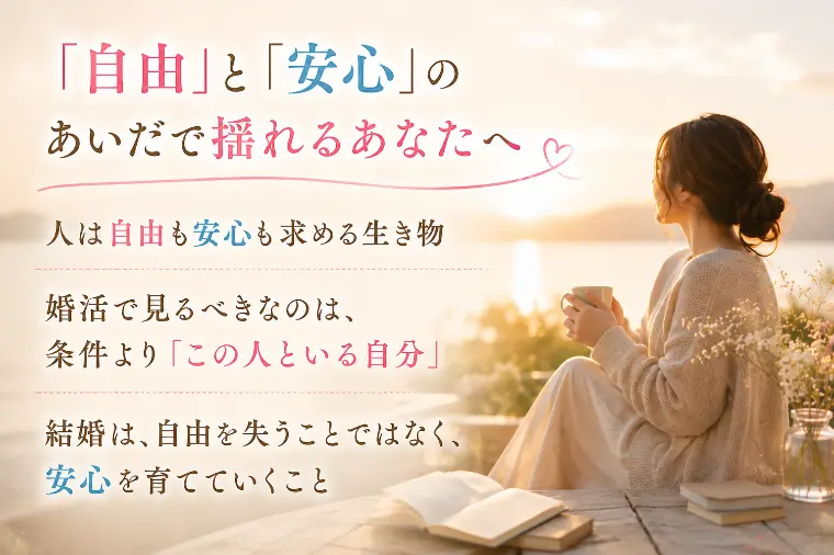 「自由」と「安心」のあいだで揺れるあなたへ