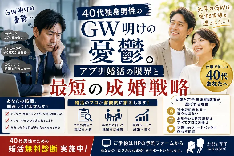 T＆H（太郎と花子）結婚相談所「その婚活、あなたにあっています？婚活セカンドオピニオン」-1