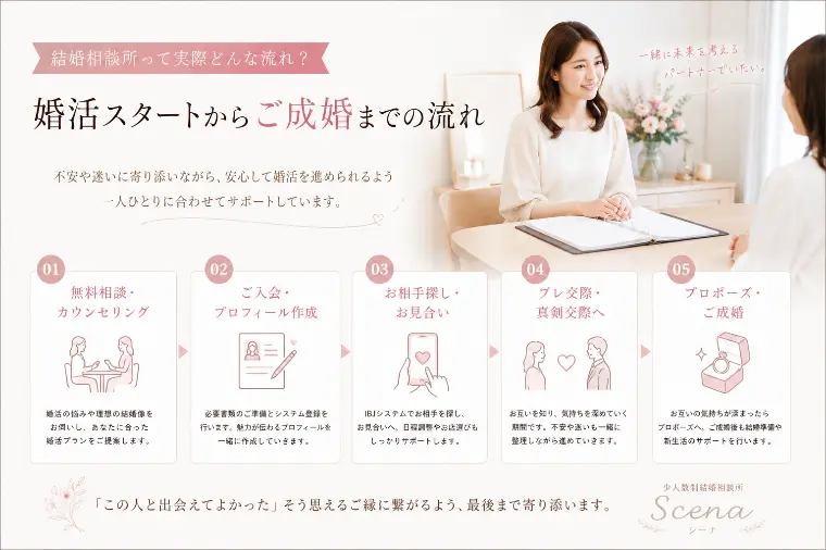 結婚相談所って何をするの？婚活の流れをわかりやすくご紹介