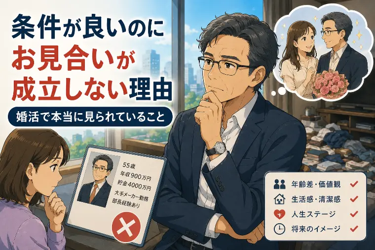 条件が良いのに成婚しない理由