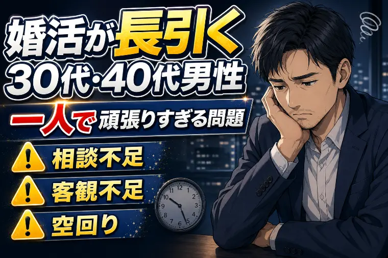 婚活が長引く30代・40代男性に共通する問題