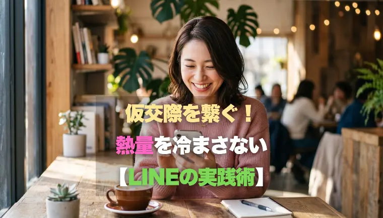 仮交際を繋ぐ！熱量を冷まさない【LINEの実践術】