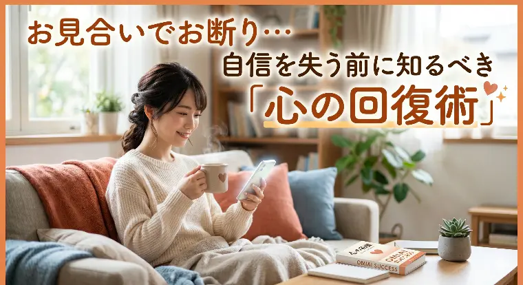 お見合いでお断り…自信を失う前に知るべき「心の回復術」