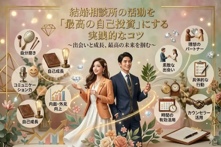 結婚相談所の活動を「最高の自己投資」にする実践的なコツ