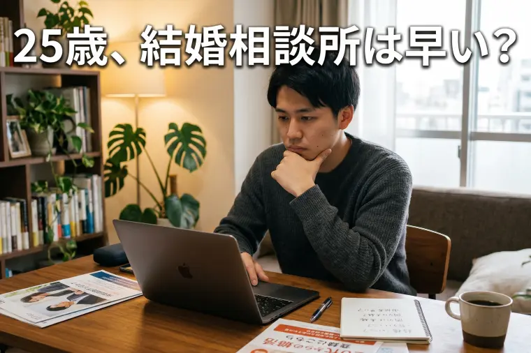 25歳の男性が結婚相談所で活動するのはさすがに早い？