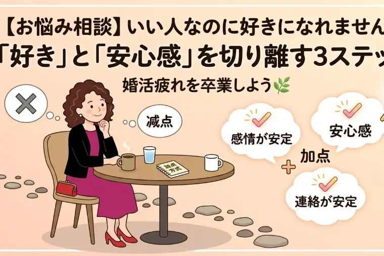 【お悩み相談】いい人だけど好きになれない…