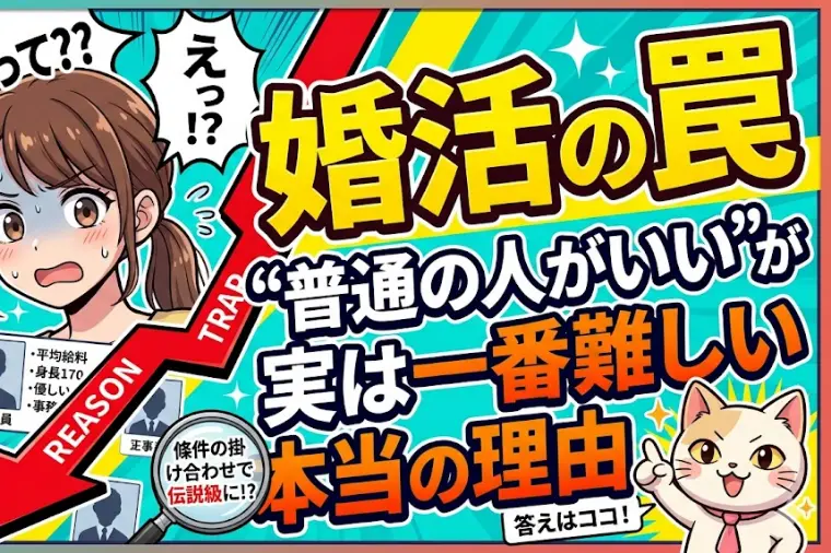 婚活の罠【普通の人がいい】が一番難しい本当の理由
