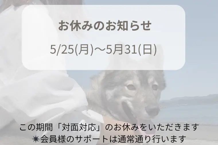 お休みのお知らせ
