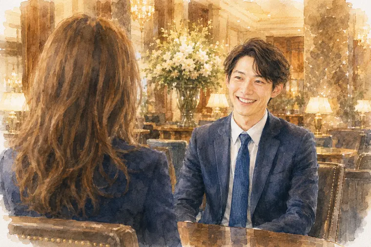 有名ホテルのラウンジに行ってみたかっただけなんです…