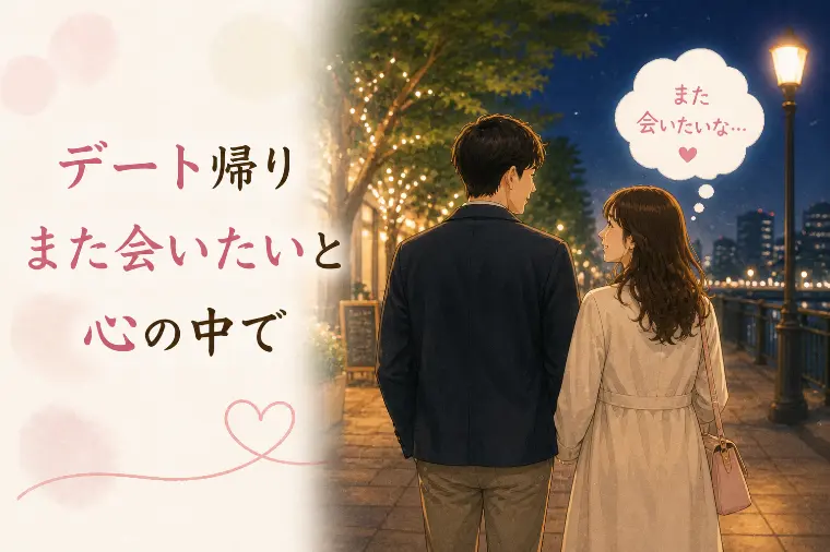 婚活川柳【第82回】デート帰り また会いたいと 心の中で