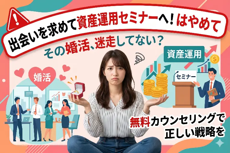 出会いを求めて資産運用セミナーへ！はやめて