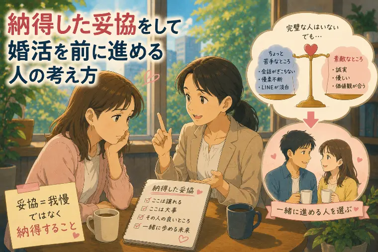 納得した妥協をして婚活を前に進める人の考え方