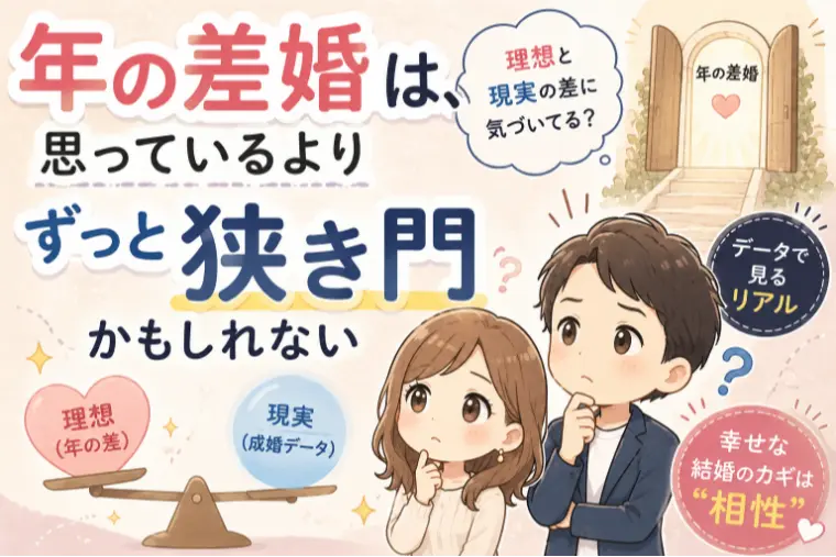 年の差婚って実際どう？婚活データで見えてきたリアル