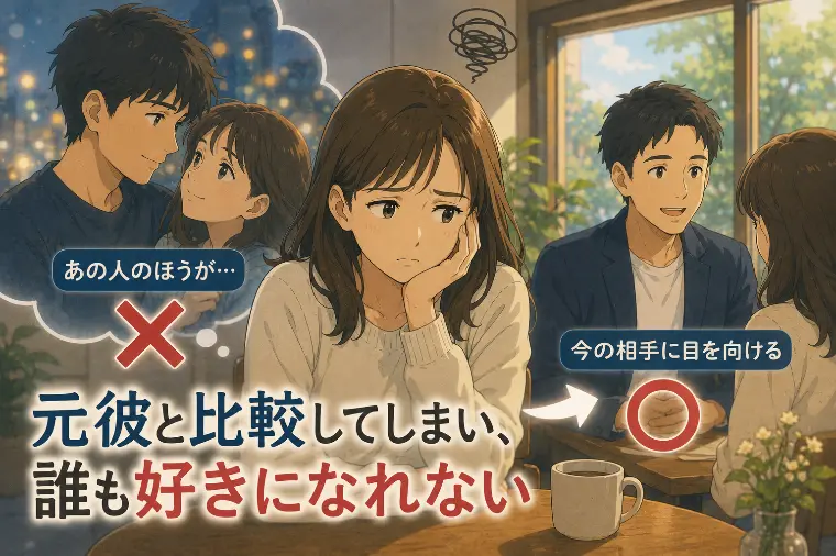 元彼と比較してしまい、誰も好きになれない