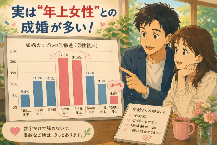 実は“年上女性”との成婚はかなり多い