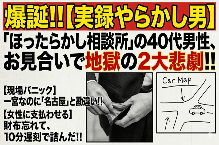 西三河の40代男性必見！ほったらかし相談所のやらかし実録