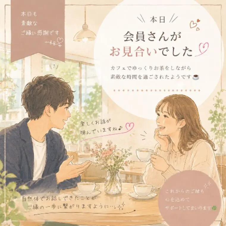 初お見合いにドキドキ💓