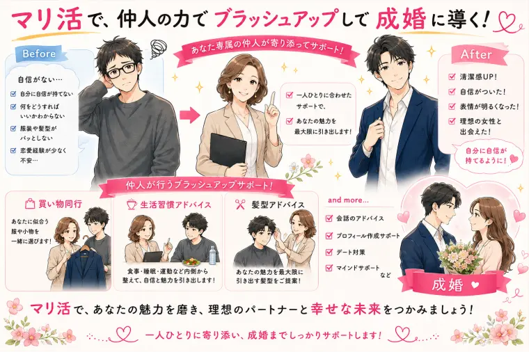 マリ活は…あなたの変わりたいを応援します！