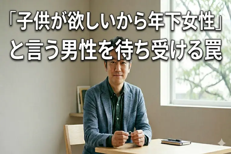 「子供が欲しいから年下女性」と言う男性を待ち受ける罠