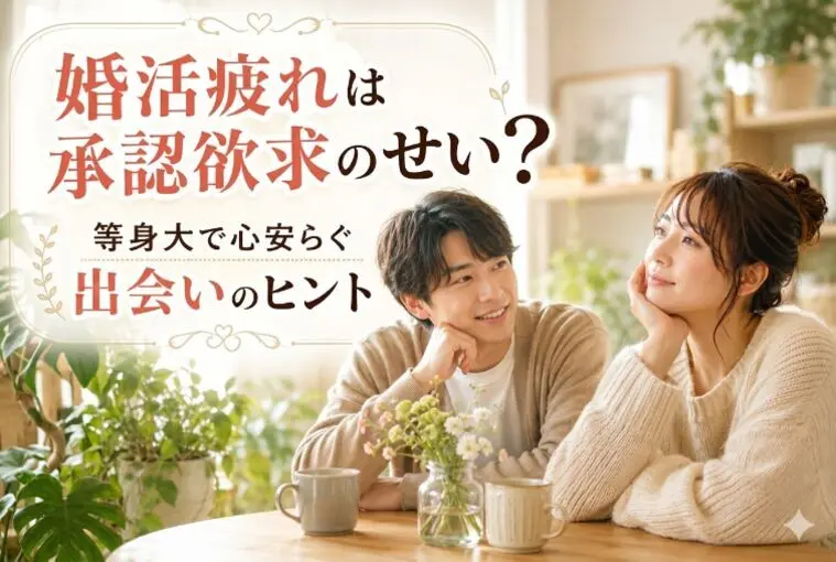 婚活疲れは承認欲求のせい？等身大で心安らぐ出会いのヒント