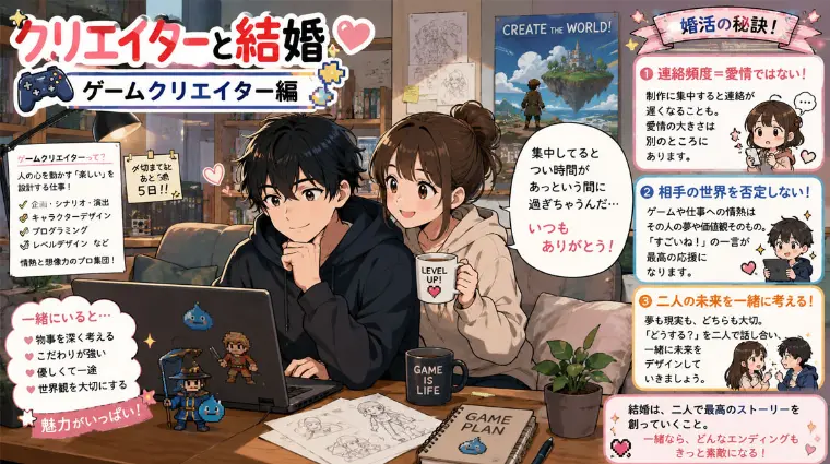 クリエイターと結婚「ゲームクリエイター編」